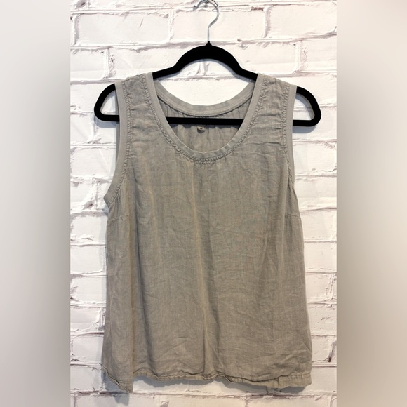 FLAX 100% Linen Sleeveless Top – Size Medium - Picture 1 of 4